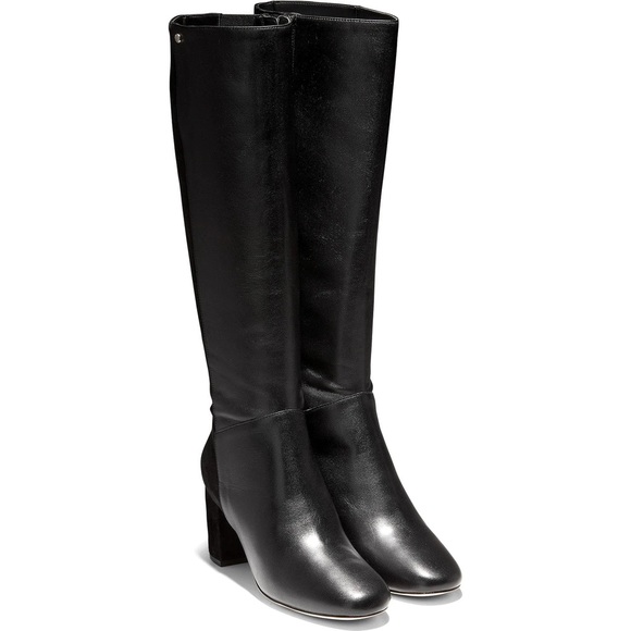 Cole Hann Black Leather & Suede Boots - Picture 2 of 2